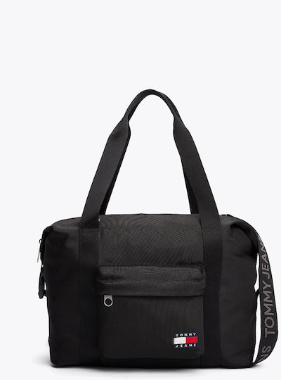 Tommy Hilfiger Σακ Βουαγιάζ Μαύρο Υφασμάτινο M57εκ.