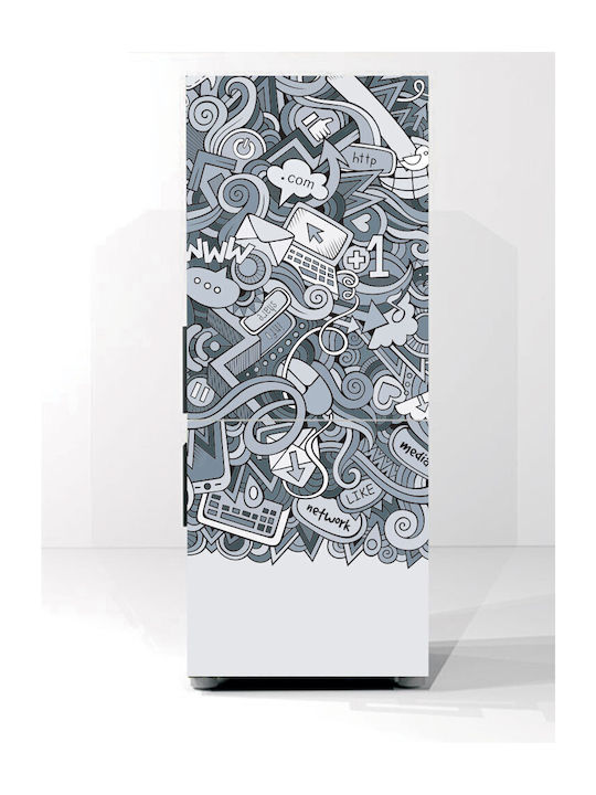 Network Refrigerator Sticker 200cm
