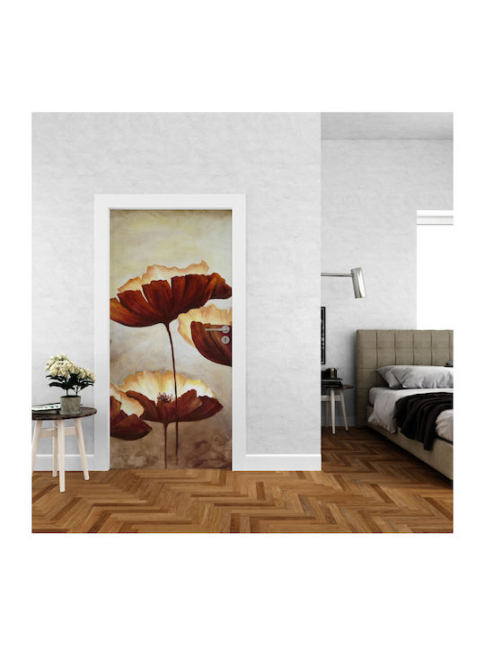 Door Sticker Poppies 180cm