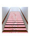 Treppenaufkleber Preis pro Stück Rosa Blumen 160cm