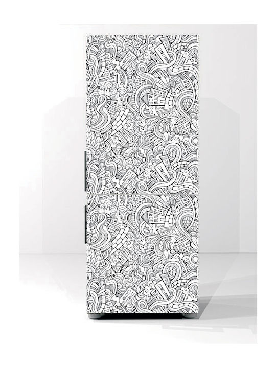 Vintage Fridge Sticker 2 180cm