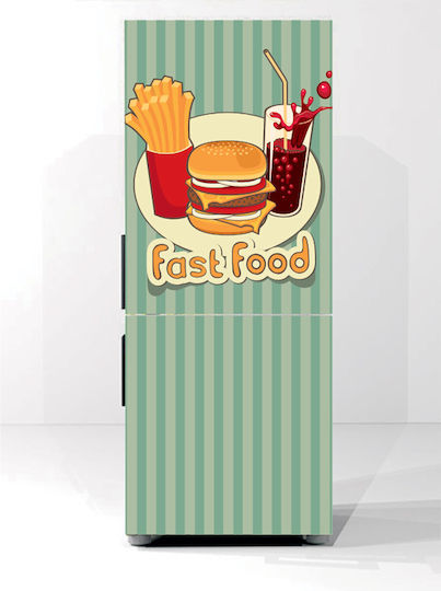 Αυτοκόλλητο Ψυγείου Fast Food 190cm