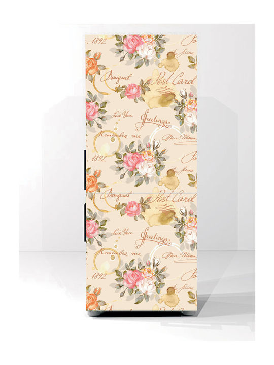Αυτοκόλλητο Ψυγείου Vintage Flowers 190cm
