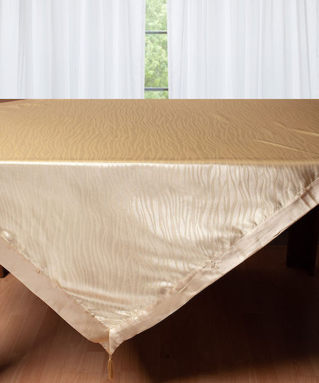 Silk Fashion Kariert 2009 Gold 130x130cm