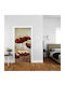 Door Sticker Poppies 85cm