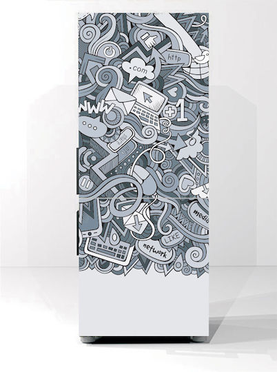 Стикер за хладилник Мрежа 50см