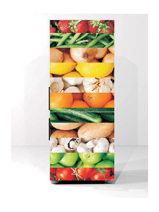 Kühlschrankaufkleber Gemüse Früchte 50cm