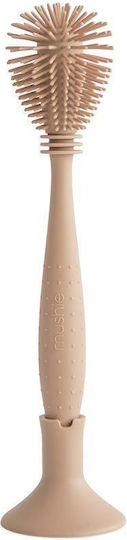Mushie Reinigungsbürste für Babyflaschen Beige 1Stück