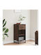 Brown Wooden Bookcase 35.5x35x76cm
