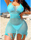 Sexy Hellblauer Spitzen-Body