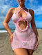 Sexy pinker Spitzen-Body