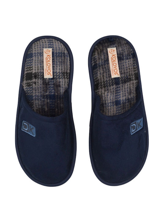 Kolovos Men's Slipper Blue