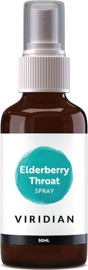 Viridian Eldelberry Throat Spray για Ξηρό Βήχα 50ml