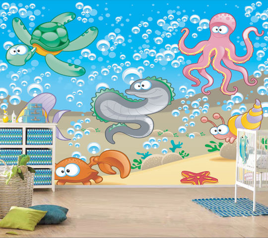 Sticker-Tapete Meerestiere 255 cm