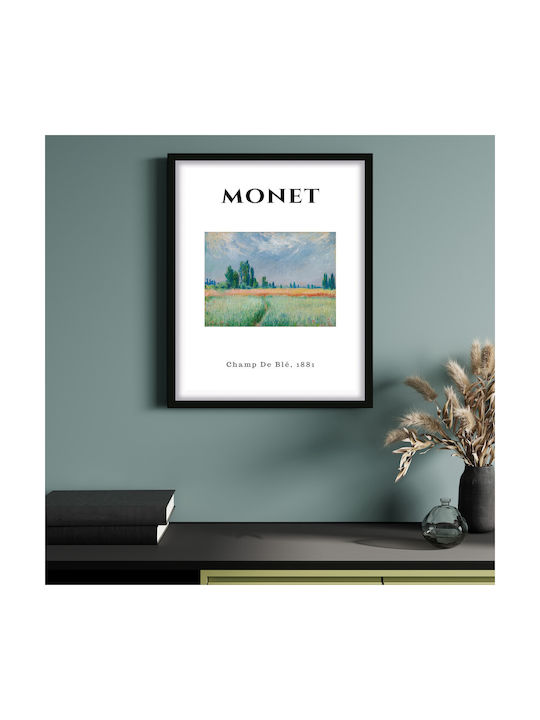 Poster Monet Champ De Ble Art010 30cm X 40cm Λε...