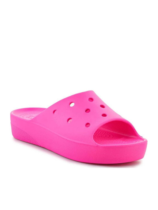 Crocs Frauen Flip Flops mit Plattform in Rosa F...