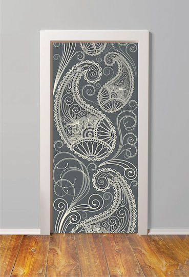 Autocolant Ușă Design Retro 60cm