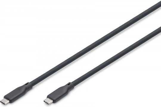 Digitus USB 2.0 Cable USB-C male - USB-C 100W PD Μαύρο 1m Ak-300342-020-S