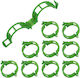Clips Holding Tying Plant Shoots Tomatoes Cucumbers Vines Universal Compatibility Diameter 2.5 Cm Reusable Set 100 Pieces Green Original Deals