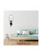 Orafol Playful Cat Wall Clock Plastic Black