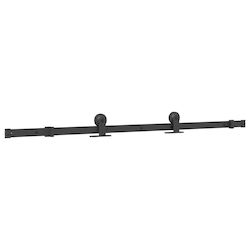 vidaXL Mecanism Pentru Ușă Glisantă Butuc De Ușă 152.5cm Negru vidaXL Mecanism Pentru Ușă Glisantă Butuc De Ușă 152.5cm Negru
