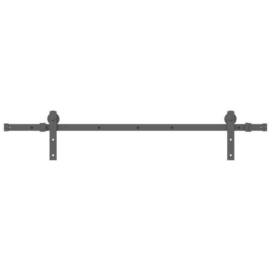 vidaXL Sliding Door Mechanism 152cm Black