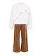 Kids' Set with Pants Winter 2pcs Ecru-camel