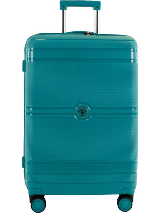 Y Not? Medium Hard Travel Suitcase Aqua with 4 ...