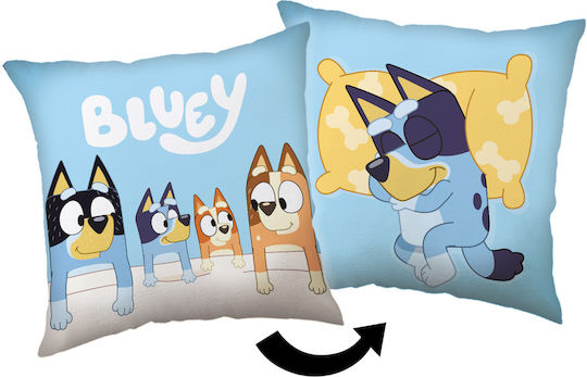 40x40 Polyester Pillow Bluey Double-sided 40x40 Polyester Pillow Bluey Double-sided