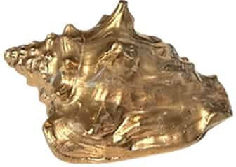 Art Et Lumiere Decorative Shell 8x6x4cm Gold