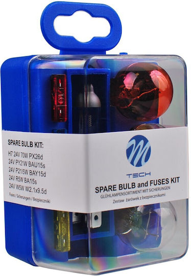 M-Tech Lampen Auto H7 / T10 / PY21W-BAU15s / P21/5W / R5W / BA15S / W5W / W2.1X9.5D 24V 5W 5Stück