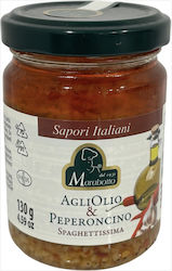 Spaghettissima Sauce Knoblauch Öl Chili 130g ''marabotto''