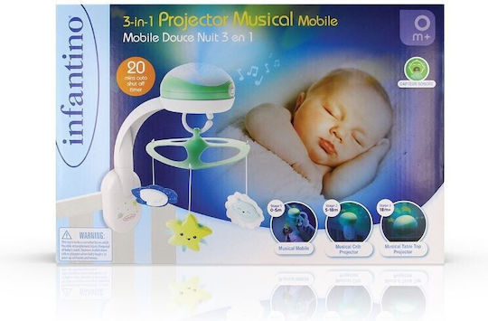 Infantino Mobile for Cot with Music for 0++ Months