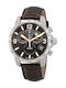 Certina Ds Podium Γυναικείο Ρολόι 42mm Χρονογράφος Μπαταρίας με Καφέ Δερμάτινο Λουράκι