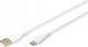 Digitus USB 2.0 Cable USB-C male - USB-A 60W PD Λευκό 2m AK-300340-020-W