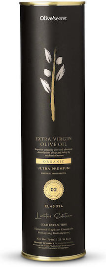 Olive Secret 02 Organic Extra Virgin Olive Oil Early Harvest Tin 750ml