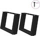 vidaXL Metallic Furniture Leg 2 Pieces Suitable...