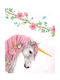 Kids Framed Wall Painting Unicorn 30x40cm