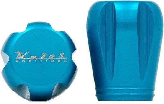Keiti Car Tire Valve Caps Blue 4pcs