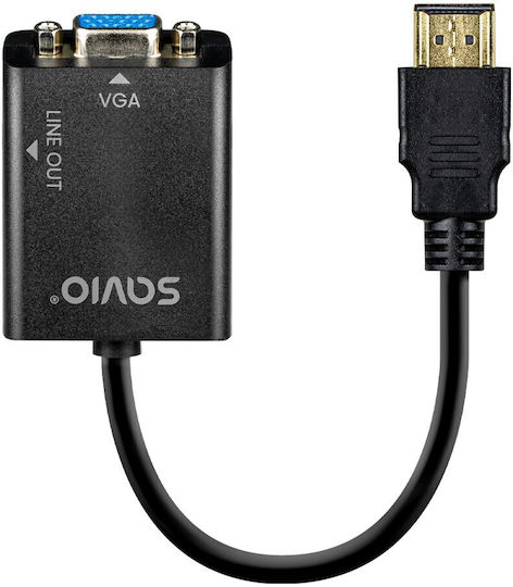 Savio Μετατροπέας HDMI male σε VGA female