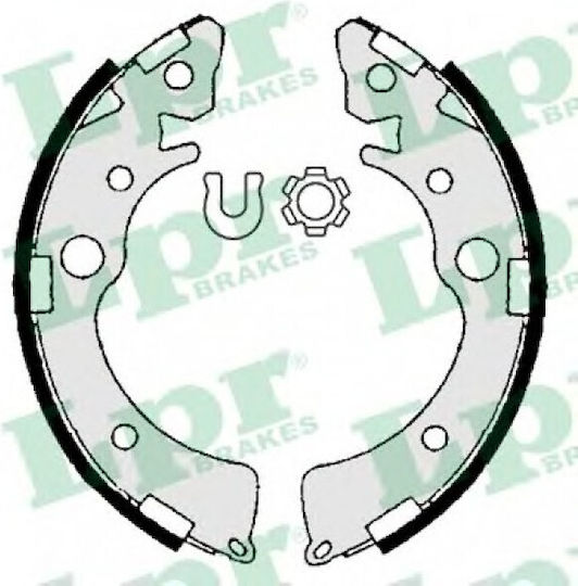Rear Brake Shoe Set Lpr Honda Civic V Vi Crx Iii 1.3-1.6 10.91-02.01 Inner Diameter 180 Mm Width 31 Mm Akebono System