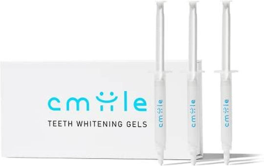 Cmiile Teeth Whitening Gel Συσκευή Λεύκανσης Δοντιών 3τμχ
