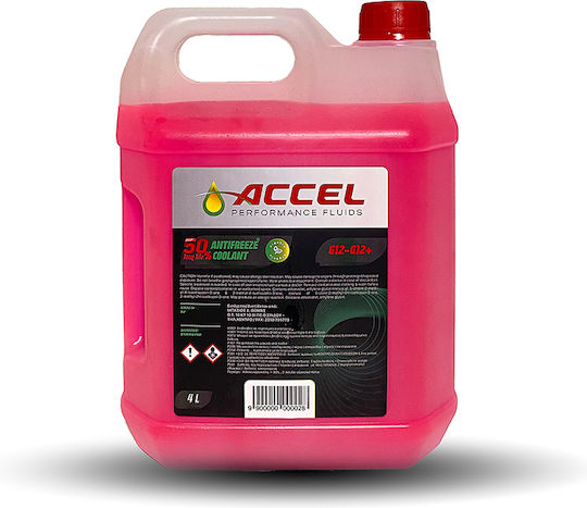 Accel Performance Lichid de răcire pentru motorul mașinii Mașină G12 -36°C Roz Culoare 4lt