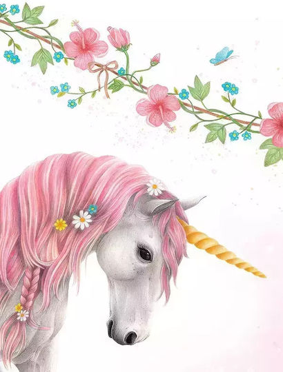 Kids Framed Wall Painting Unicorn 21x30cm