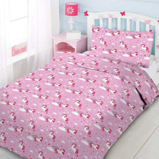 My Home Luxury Set Pătură pentru copii Single cu Fășii de pernă Rainbow 160x240buc My Home Luxury Set Pătură pentru copii Single cu Fășii de pernă Rainbow 160x240buc