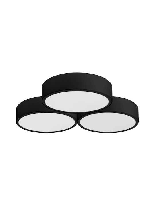 Toolight Πλαφονιέρα Οροφής 40εκ. Μαύρη