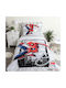 Set Kids Duvet Cover Single with Pillowcase Cotton Multicolored 140x200cm
