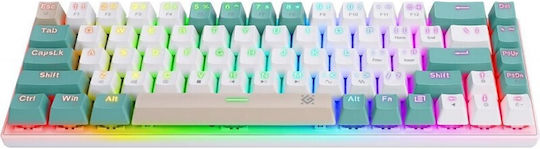 Defender Vexx Gk-084 Gaming Μηχανικό Πληκτρολόγιο με Outemu Red διακόπτες και RGB φωτισμό (Αγγλικό US) Λευκό
