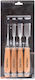 Woodworking Chisel Set 6 12 18 24 Mm 4 Pieces Kraft&dele Kd11770