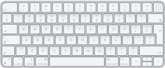 Apple Magic Keyboard с Touch ID за Mac с Apple Silicon (USB–C) Безжично Само клавиатура Гръцка Бял